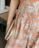 シフォン 花柄 オールインウン ワイドパンツ セックス ファッション LT2-JY3885