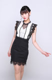 再入荷  レースワンピース　ミニドレス・ パーティードレス・ 【YN1088】