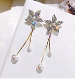 フラワーパール　ピアス　YN3026