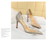 透明 キラキラ セクシー 美脚効果 高見え ハイヒール パンプス MY5019