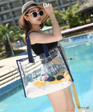 防水 バッグ トートバッグ 透明 便利 大容量 おしゃれ MY9022