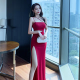 美脚効果 高見 ロングドレス キャバドレス 二次会 パーティー MY2017-YM9070