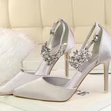 6色 ピカピカ 脚長効果 高級 ダイヤモンド ハイヒール MY5020