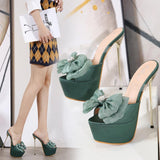 ボウスティレットフィッシュマウスドレスハイヒール5021