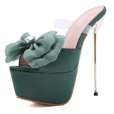 ボウスティレットフィッシュマウスドレスハイヒール5021