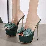 ボウスティレットフィッシュマウスドレスハイヒール5021