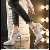 【2色】スーパー ハイヒール 厚底 靴 パンプス YN5020