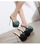 ボウスティレットフィッシュマウスドレスハイヒール5021