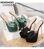 ボウスティレットフィッシュマウスドレスハイヒール5021