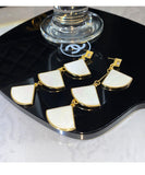 スカラップシェルロングイヤリング YN3021