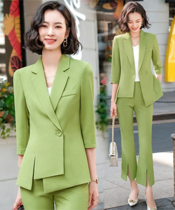 【6色】キャバスーツ エレガント 気質 非対称 おしゃれ 着瘦せ XH2-XS-YLS-880