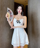ミニドレス キャバドレス かわいい 新作 レース MY2-MLS118