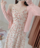 サンドレス ワンピース ドレス 新作 花柄 SNS映え 超人気 MY2-AMY3077