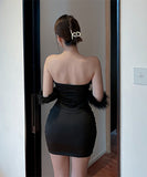 キャバドレス 透かし彫り ふわふわ 大人可愛い ユニーク 宴会 ナイトクラブ XH2-LQE9413BF05