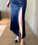 3色 ピカピカ レース 谷間魅せ えちえち SEXY GIRL 脚長効果 ロングドレス パーティードレス MY2153-MLS5273