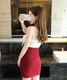 リボン かわいい 2色 新作 ミニドレス キャバドレス キャバドレス XY2-YM004