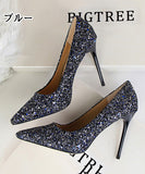 パンプス ハイヒール 新作 ピカピカ 8色 高見え MY5-DS9219-1