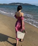 サンドレス ロングドレス 花柄 かわいい SNS映え MY2-YLS-GT238-9200