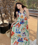 サンドレス かわいい 花柄 ドレス ミニドレス 夏 海辺 ワンピース MY2-XD6739