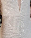 【3色】ナイトドレス キラキラ 谷間魅せ 誕生日 宴会 背露出 セクター 高級感 XH2-YFTK1126