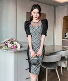 膝丈ドレス 新作 ゴージャス レース 高級感 宴会 パーティー 結婚式 MY2-JY20051