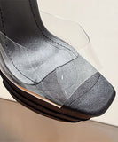 【4色】ハイヒール 透明 ダイヤモンド 高見え キラキラ 可愛い XH5-XL-MY-3289-1