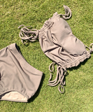 水着 サイドリボンリブ風ビキニ/タンキニ XY-DP-A28427