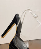 【4色】ハイヒール 透明 ダイヤモンド 高見え キラキラ 可愛い XH5-XL-MY-3289-1