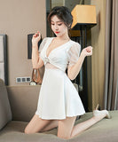 3色 肌見せ かわいい えちえち 谷間 指名 ミニドレス キャバドレスMY2046-XYD2119