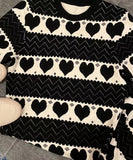 【4色】ミニドレス ニット ハート 柄 かわいい 新作 セクシー MY2-MLS6204