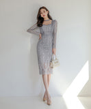 ひざ丈ドレス ロングドレス 新作 レース 高品質 ゴージャス MY2-ZED887602E49