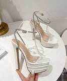 【4色】ハイヒール 透明 ダイヤモンド 高見え キラキラ 可愛い XH5-XL-MY-3289-1