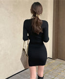 4色 韓国ファッション 姉 ゴージャス 最新デザイン ミニドレス パーティードレス XY2-MLS5816