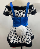 【入金後2日間以内発送可能】【5点セット】 ダルメシアン アニマル コスプレ サスペンダー風 可愛い XH2-XL2015