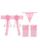 【セット】4色 下着 ガーターベルト ベビードール 勝負 MY8-ZR2068