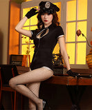 【6点セット】ハロウィン コスプレ 谷間魅せ セクシー ポリス XH2-PS52018