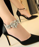 6色 ピカピカ 脚長効果 高級 ダイヤモンド ハイヒール MY5020