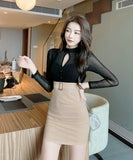 3色 レース セクシー 肌見せ 高見え ファッション 超人気 最強コスパ ミニドレス キャバドレス MY2144-MLS5843