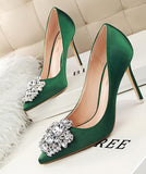 7色 ダイヤモンド キラキラ 美脚効果 ハイヒール MY5017