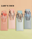 収納ケース付き 8本セット メイクブラシ セット 韓国 プロ用 メイク 持ち便利　MY9032