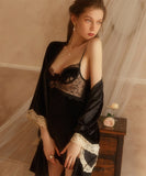 【2色】パジャマ ルームウェア セクシー ベルベット レース 勝負 MY8-HBQY-JYS682