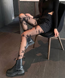 【7色】花柄 ストッキング セクシー かわいい 新作 MY9-DFDNH-SWTH-MGH