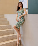 春新作 清楚感 ゴージャス Vネック sexy ワンピース ミニドレス ドレス MY2-ZED885951A71