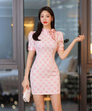 ミニドレス キャバドレス かわいい 新作 ピンク MY2-ZED886638BH506