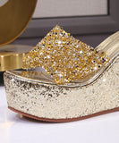 スリッパ ハイヒール ピカピカ ナイトクラブ 高見え ゴージャス MY5-ZJ001=128-1