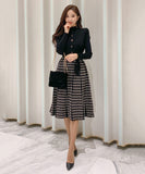 防寒 あったか 長袖 セーター ドレス ロングドレス 二次会 忘年会 XY2-ZED7377E49