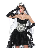 2021 コスプレ ロングドレス セクシー 谷間魅せ かわいい 髪飾り 贈呈 MY2111