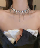 ネックレス ダイヤモンド ゴージャス 高級感 キラキラ 気質 XH3-BY-HN1886