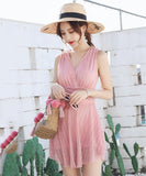 水着 レディース 体型カバー ワンピース オールインワン  20代 30代 40代 女性用 大きいサイズ XY-DS-668081