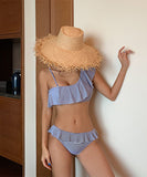 ビギニ セクシー フリル 可愛い 水着 ワンショルダー 海辺 XH7‐DP‐A20121